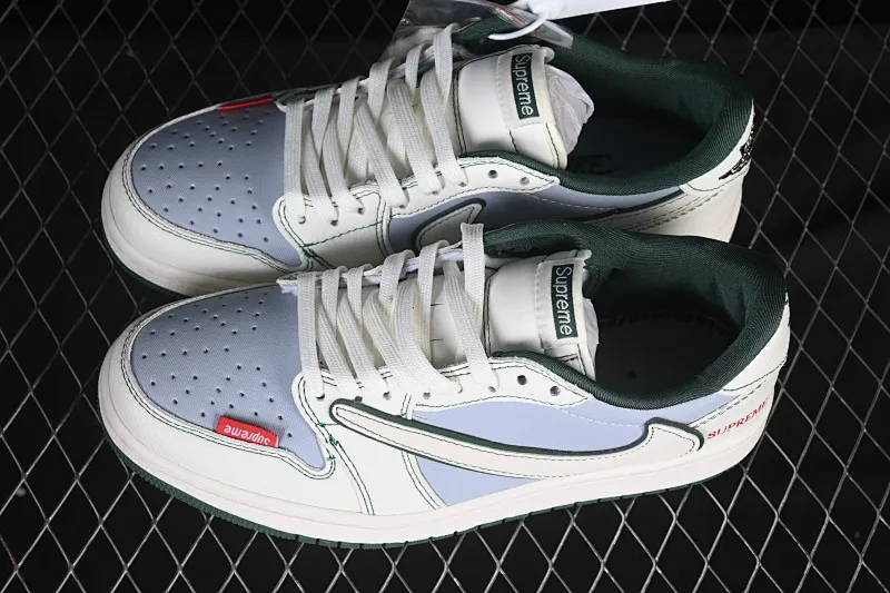All categories Air Jordan Jordan series basketball shoes Air Jordan 1 Low High-end customized low-top sneakers Travis Scott x Fragment Design x Air Jordan 1 Low OG SP AJ1 Joe 1 Supreme joint beige gray military green low-top cultural casual sneakers JW1188-149